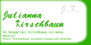 julianna kirschbaum business card